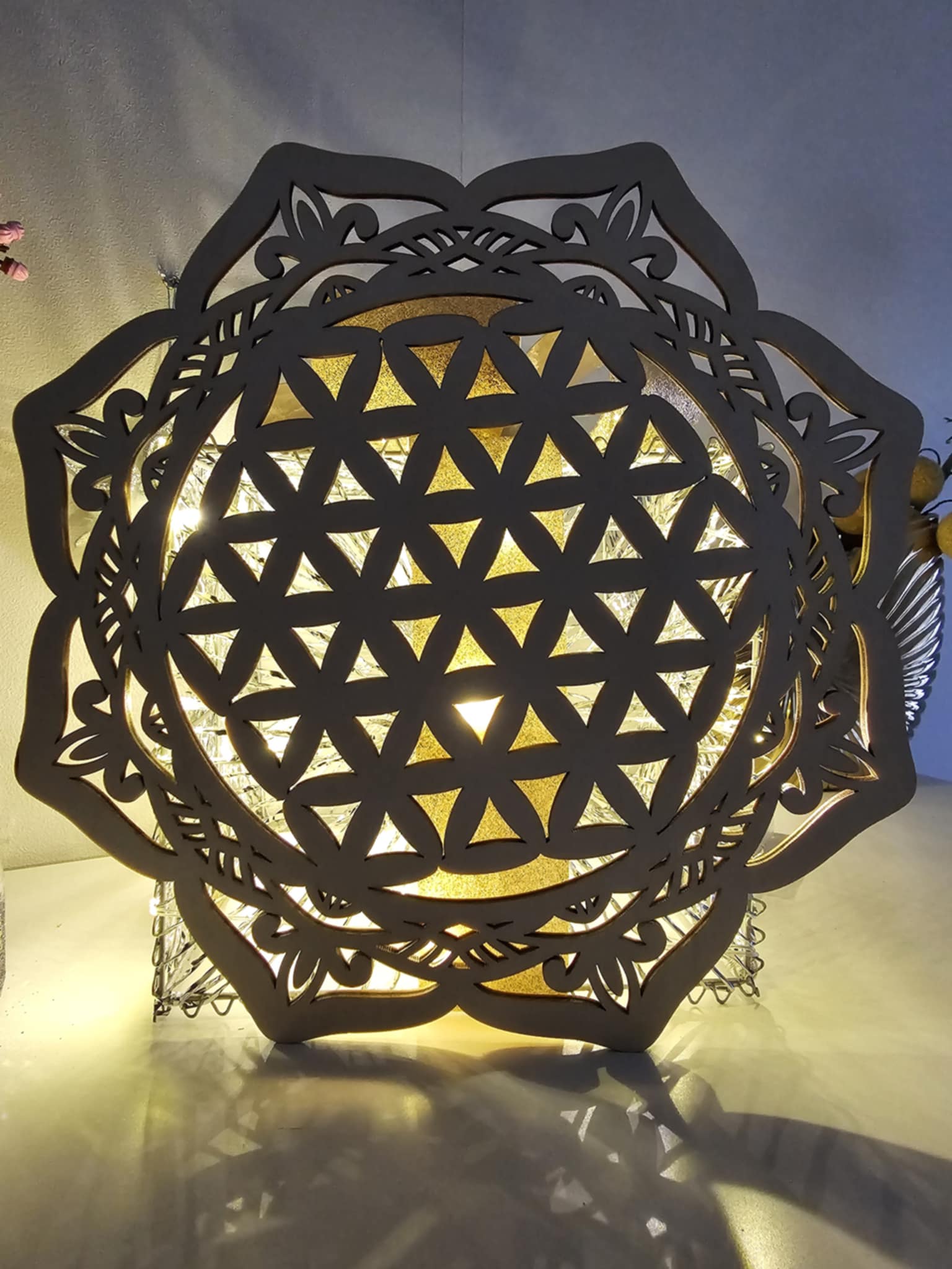 kristalų tinklelis Šventa gėlė 2, 30 cm