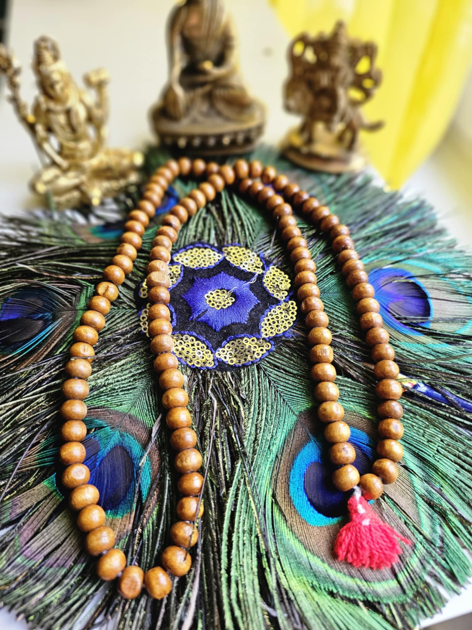 Tulsi mala vėrinys (apsaugai, ramybei ir dvasinei stiprybei)