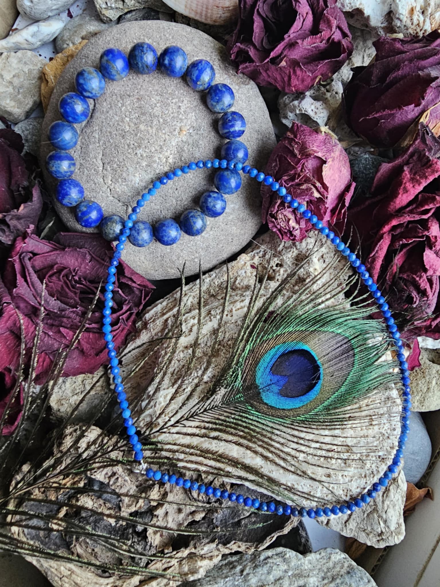 Lazuritas vėrinys (sėkmė, laimė, pradžia, dvasingumas)