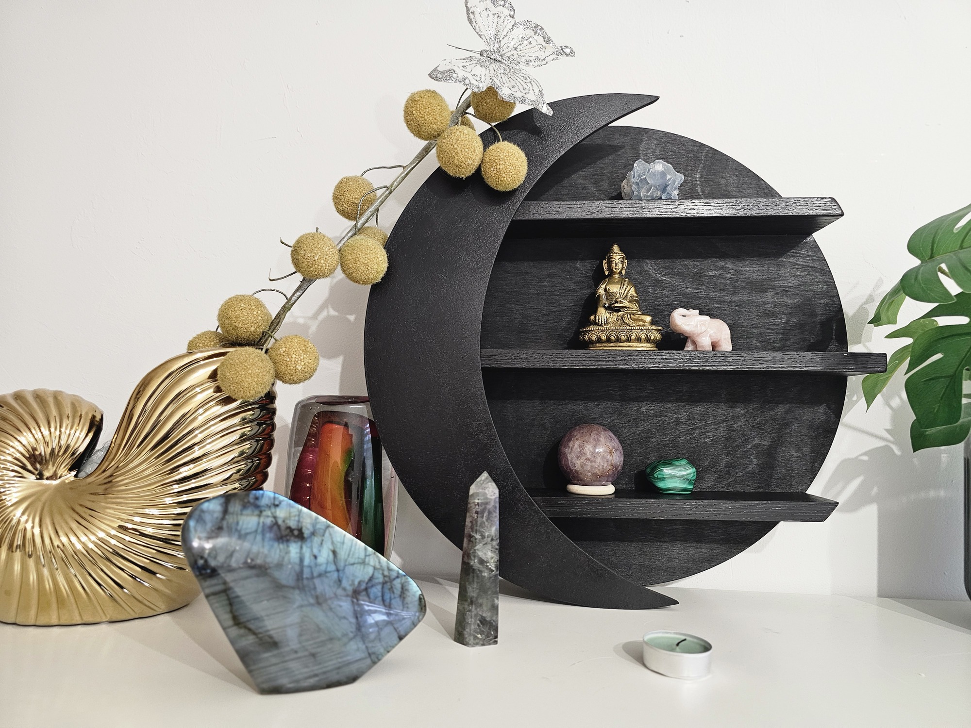 Kristalų lentyna Lunaria Celeste