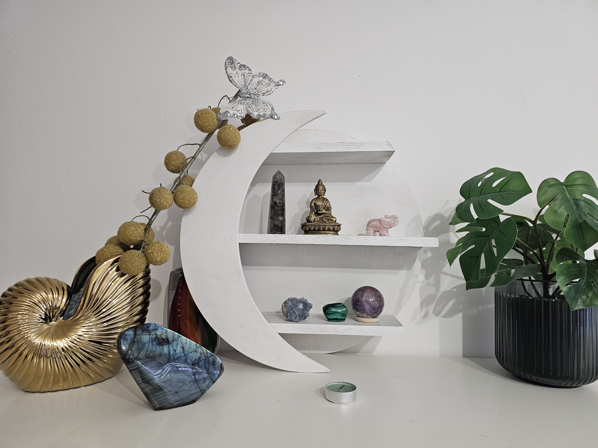 Kristalų lentynėlė Lunaria Celeste