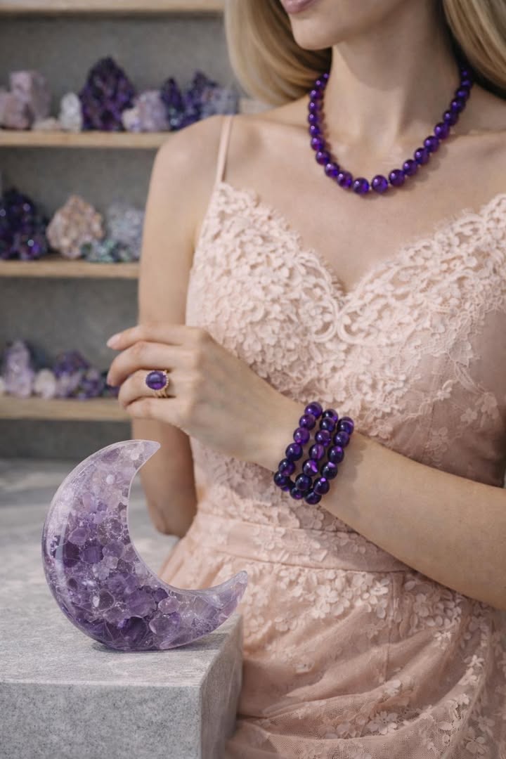 Ametistas (vidinė laisvė, baimės, transformacija)