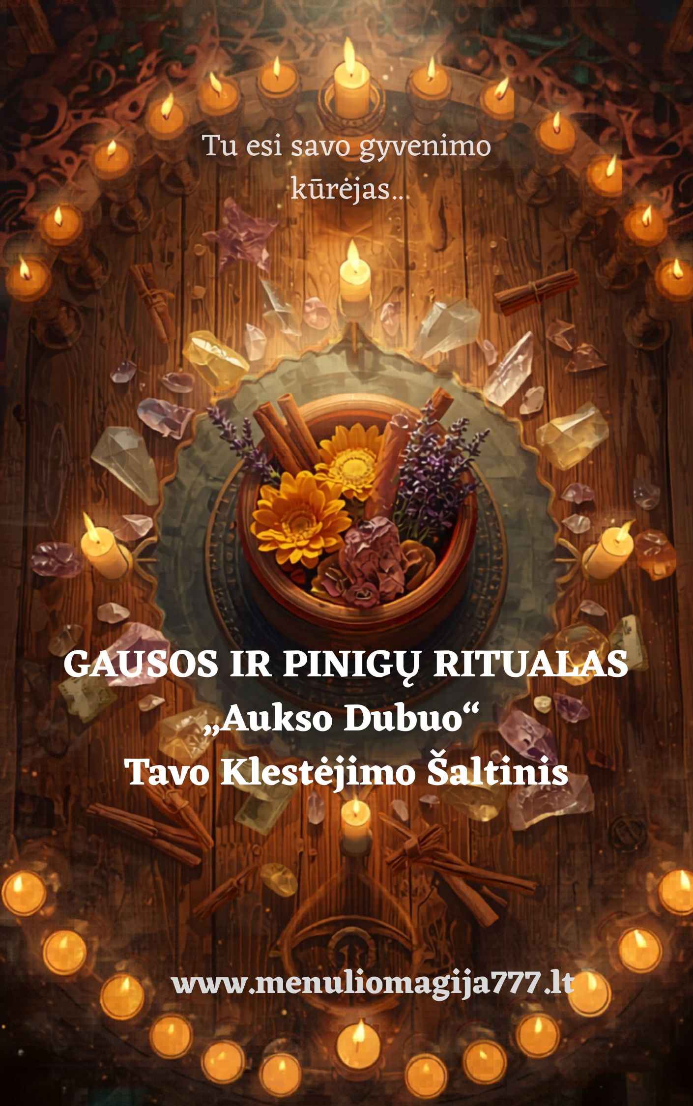 RITUALAS GAUSOS IR PINIGŲ „Aukso Dubuo“ – Tavo Klestėjimo Šaltinis