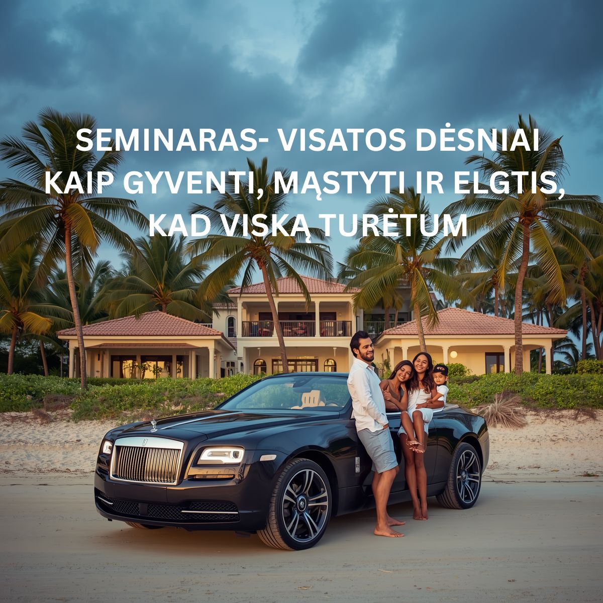 BŪK TURTINGAS: Gausos mąstymas ir Visatos dėsniai, seminaras online