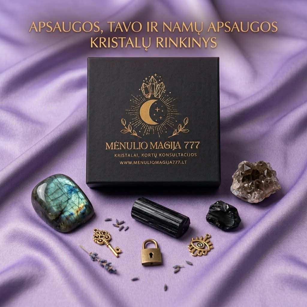 Apsaugos kristalų sau ir namams rinkinys